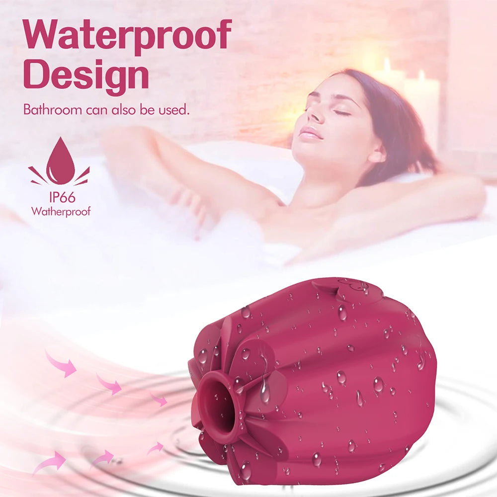 Blossom of Bliss: Sensual Rose Vagina Sucker & Clit Stimulator