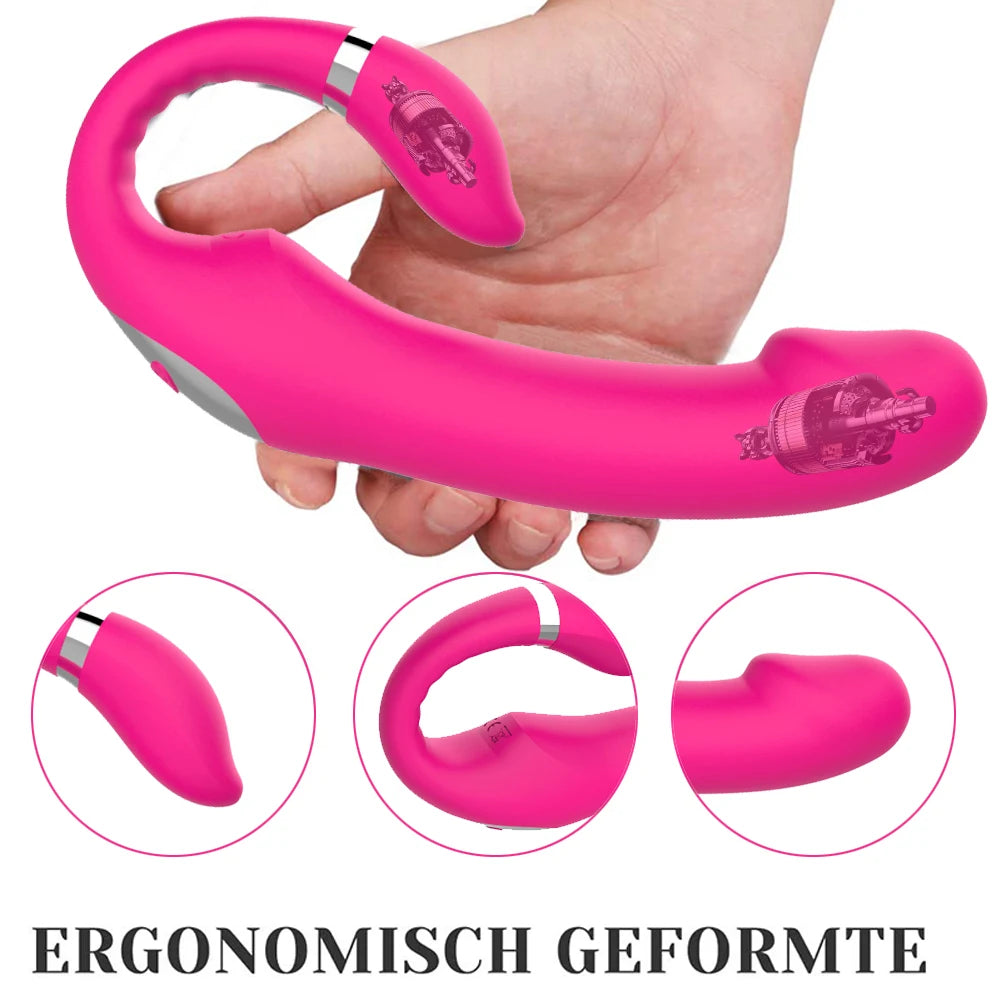 Delve into Ecstasy with Our 10-Mode, 10-Speed Double Dildo Vibrator - Elevate Your Erotic Experience Today!"