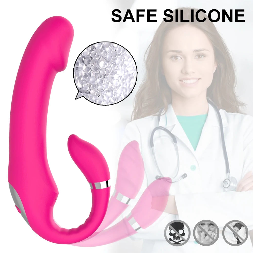 Delve into Ecstasy with Our 10-Mode, 10-Speed Double Dildo Vibrator - Elevate Your Erotic Experience Today!"