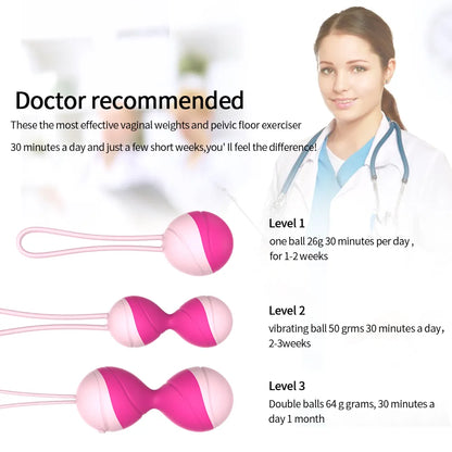 The KegelTrainer™ Remote Vibrating Eggs Will Strengthen Vaginal Pelvic Floor For Increased Orgasms