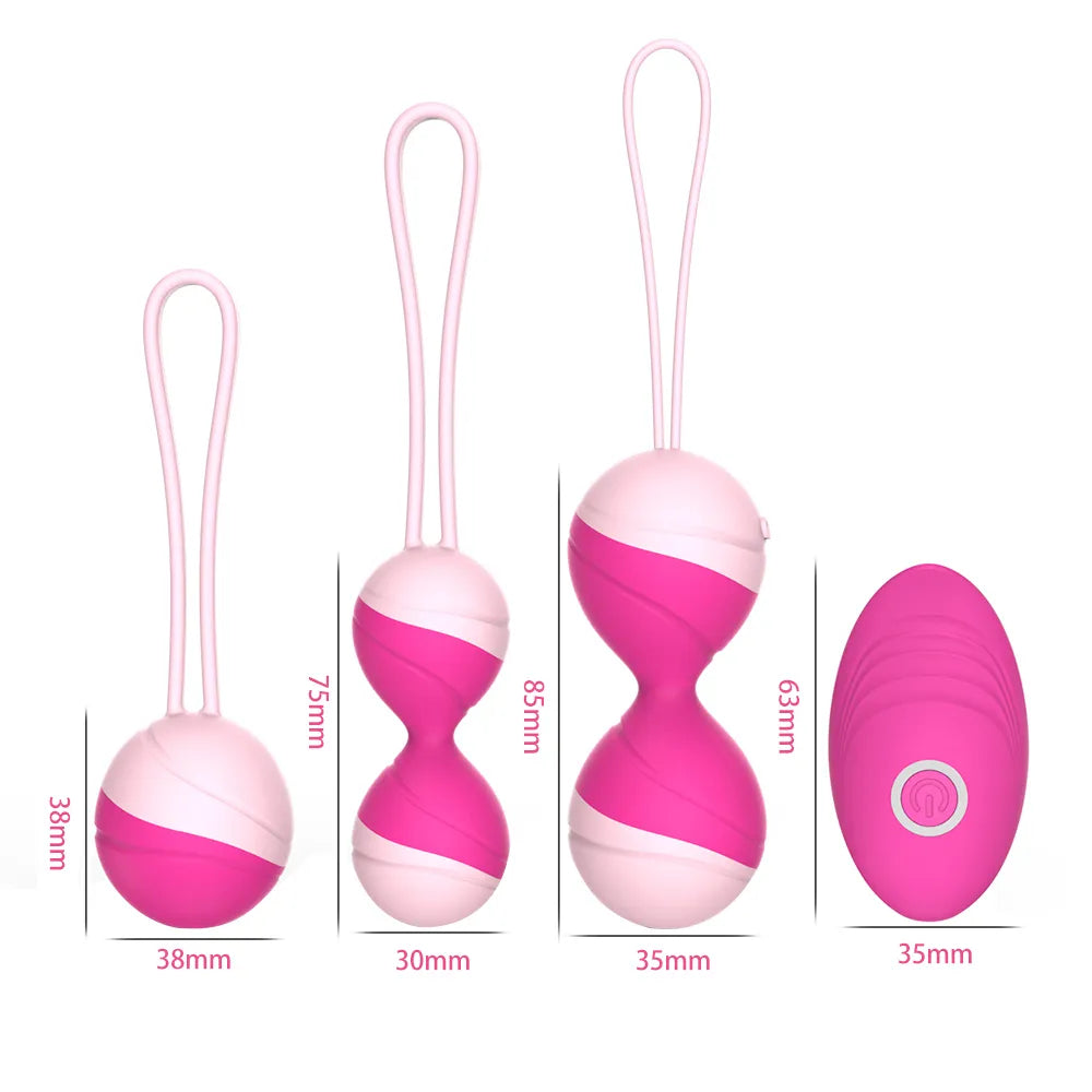 The KegelTrainer™ Remote Vibrating Eggs Will Strengthen Vaginal Pelvic Floor For Increased Orgasms