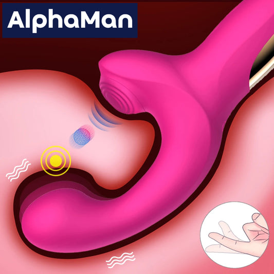 Powerful G Spot Dildo Sucking Vibrators Oral Sex Clitoris Vibrating Stimulation Erotic Female Masturbation Sex Toys For Woman