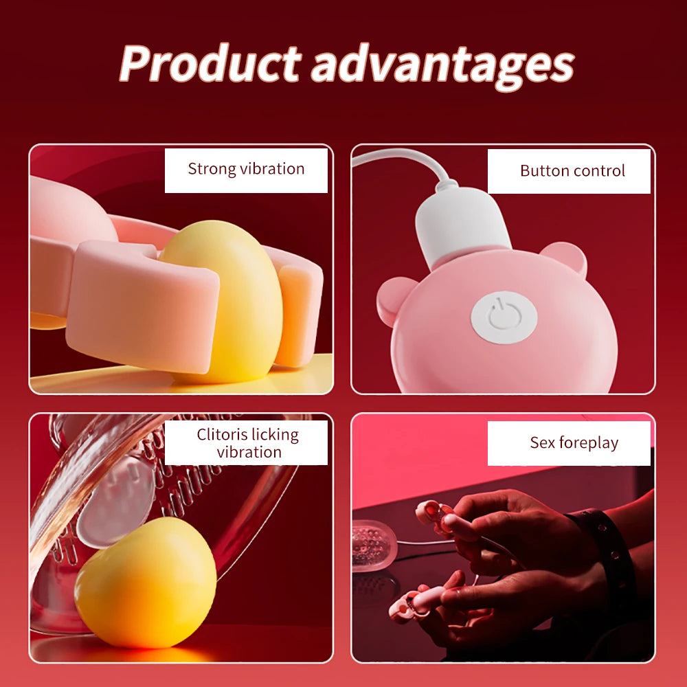 NippleVib™ Electric Nipple Clamp Breast Massage With Chastity Clit Stimulator