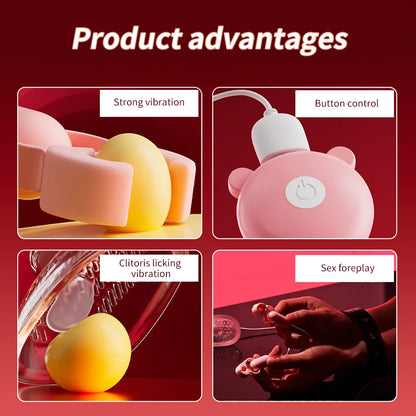 NippleVib™ Electric Nipple Clamp Breast Massage With Chastity Clit Stimulator