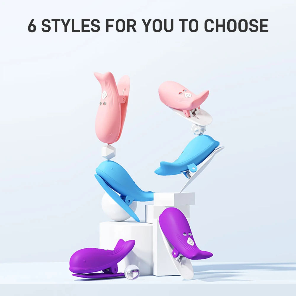 WhaleClamps™ Nipple Clamps Vibrators For Women Clitoris Stimulator Breast Clips Couple Tool Sex Toys Adult Games Flirt Machine Erotic Product