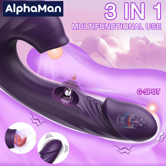 Ultimate Pleasure, 10-Speed Vibrating Clit Sucker - Strap On Sensation for Mind-Blowing Masturbation!
