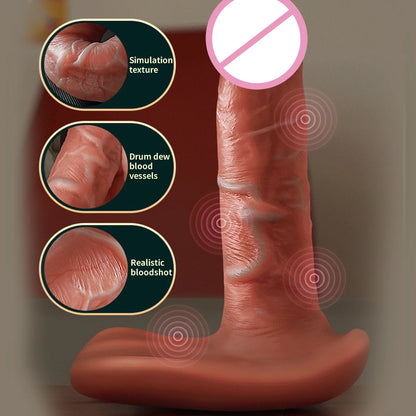 "Unleash Passion: Remote-Controlled Pleasure Panties with Realistic Thrusting Action"