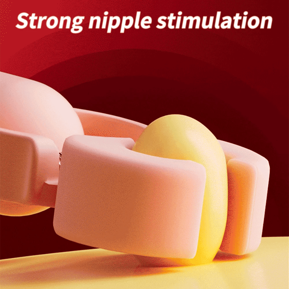 NippleVib™ Electric Nipple Clamp Breast Massage With Chastity Clit Stimulator