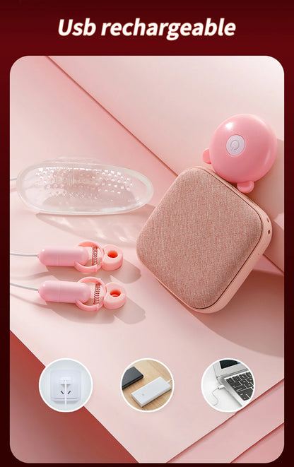 NippleVib™ Electric Nipple Clamp Breast Massage With Chastity Clit Stimulator