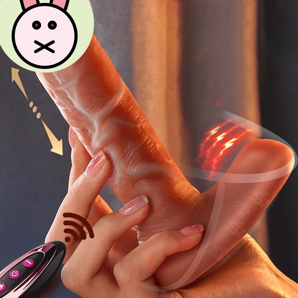 "Unleash Passion: Remote-Controlled Pleasure Panties with Realistic Thrusting Action"