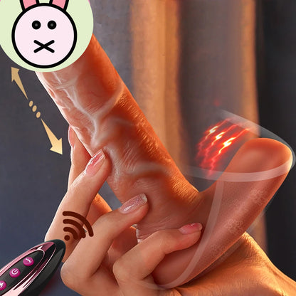 "Unleash Passion: Remote-Controlled Pleasure Panties with Realistic Thrusting Action"