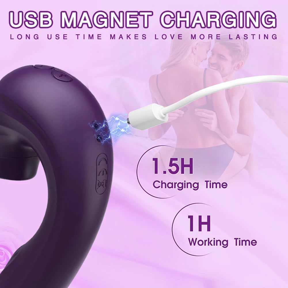 Ultimate Pleasure, 10-Speed Vibrating Clit Sucker - Strap On Sensation for Mind-Blowing Masturbation!